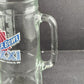 2 Super Bowl XXI Glass Stein Beer Mugs Fisher Nuts 1987 Rose Bowl Giants Broncos