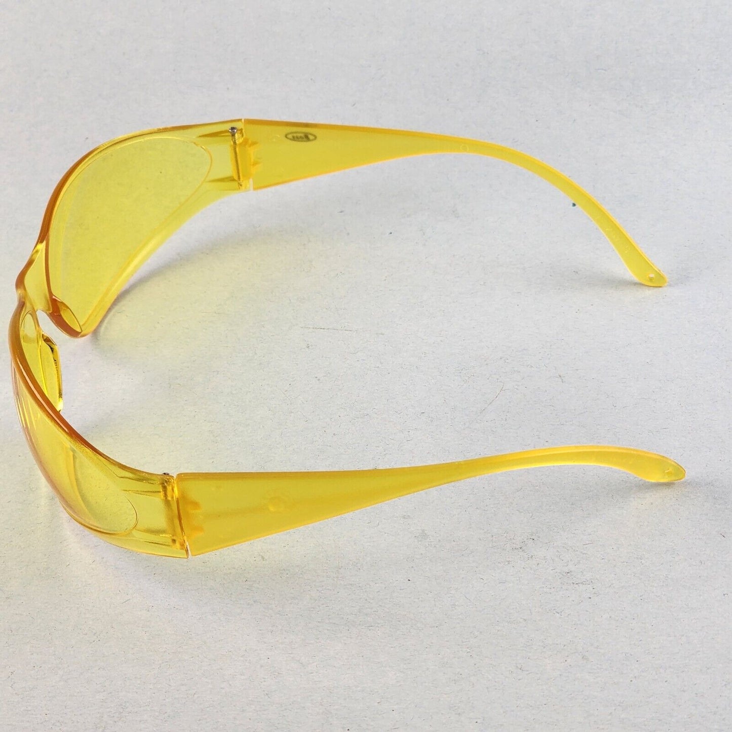 ERB Boas Safety Glasses Work Eye Protection Wraparound Lens High Impact Z87.1 (Amber, Amber)