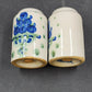 Hadley Oversized Salt & Pepper Shakers Blueberry Bouquet Hand-Painted Vintage