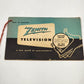 1952 Zenith TV Manual Original New World Entertainment How to Operate