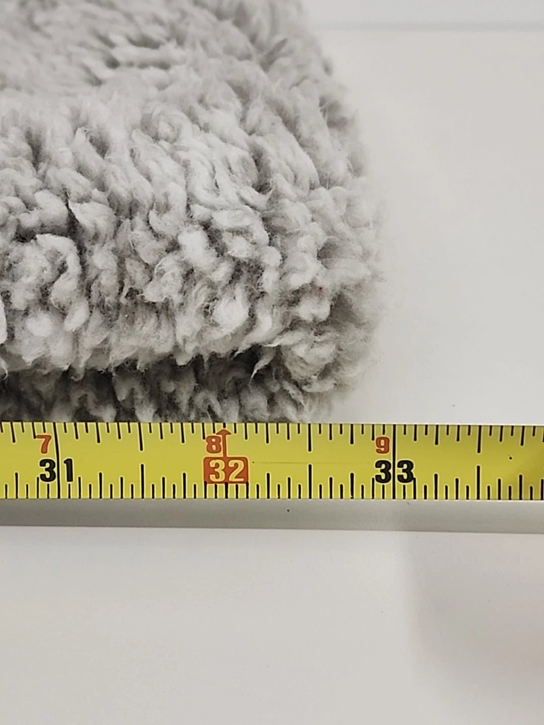 Sherpa Infinity Scarf Gray Plush Winter Neck Cowl 33"x8" Faux Fur Warm Loop Wrap