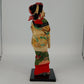 Japanese Geisha Doll 14" Wood Stand Noisemaker Drum Kimono Display Vintage