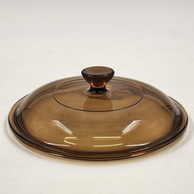 Amber Brown Replacement Round Lid Cover Pyrex V-2.5-C Vision 7.25" For Casserole