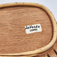 Oval Basket with Wooden Handles 12"x9" LaVeeda Hand Woven Rattan Wicker