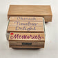 Lot of 5 Special Words and Wavy Lines Rubber Stamps Wooden Mounted Lightly Used