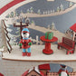 Martha Stewart Christmas Village Wooden Laser Cut Light Up Display Winter Scene