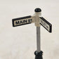 5 Christmas Village Accessory Set People & Street Signs Miniature Figurines