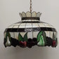 Tiffany Style Stained Glass Fruit Hanging Lamp 20 Inch Leaded Shade