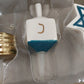 NEW DEI Hanukkah Charmers Set of 4 Mini Hand Painted Ceramic Silicone Tip Marker