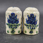 Hadley Oversized Salt & Pepper Shakers Blueberry Bouquet Hand-Painted Vintage