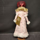 Franklin Heirloom Doll Ribbon & Lace with Basket MM-1415 Porcelain Soft Body 16"