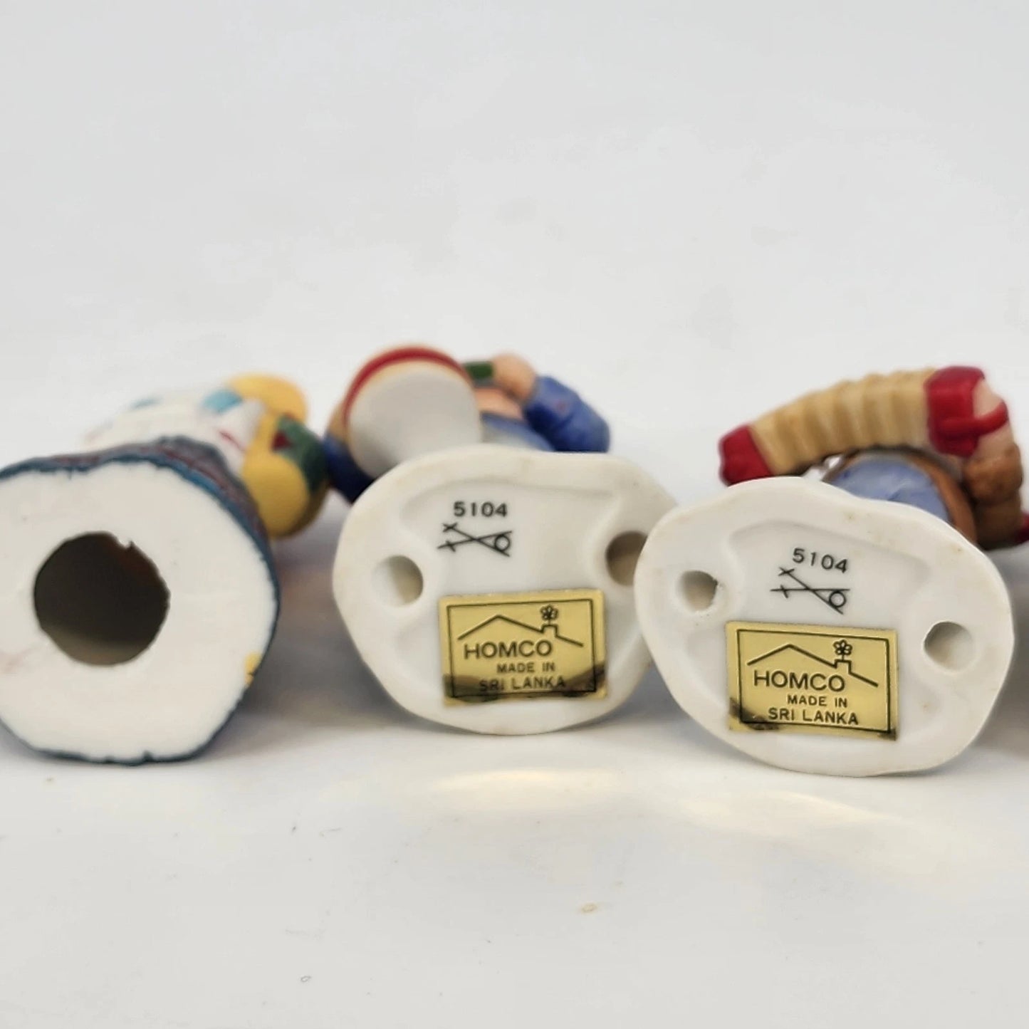 Homco Christmas Carolers Figurines Set of 5 Musicians Sri Lanka 2.5" Ceramic Vtg