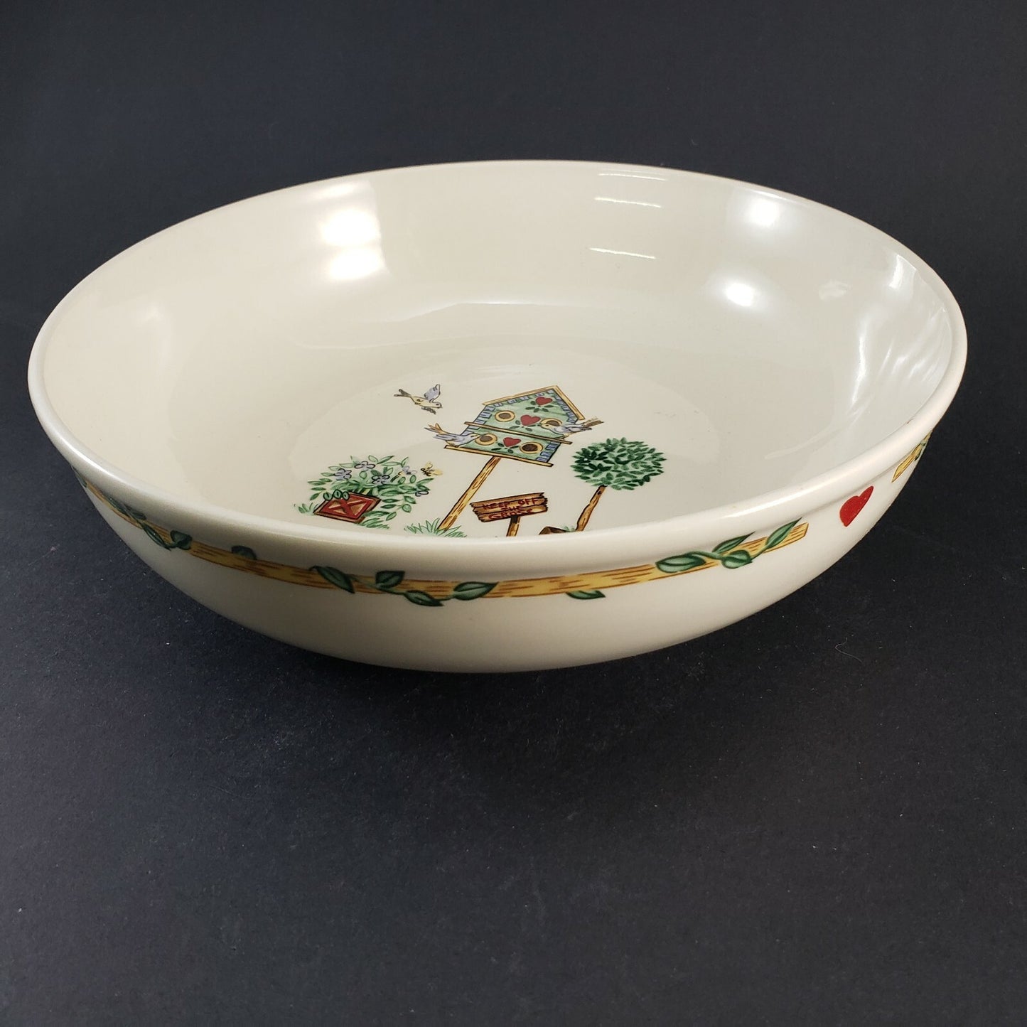 2 piece Serving Set Thomson Pottery Birdhouse Round Chop Platter 9" Bowl NEW NIB
