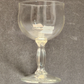 4 Pedestal Wine Cocktail Glass Stemware Clear Self Footed Unbranded 1970s 1980s