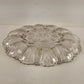 Anchor Hocking Clear Glass Deviled Egg Plate Fan Pattern Scalloped 10" Vintage