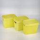 Tupperware 1243-8 Shelf Saver Containers Set 3 Yellow