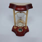 Bulova Wrexham Sphere Clock Gyroscope w Crystal Globe & Compass Wood Brass Frame