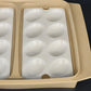 Tupperware Deviled Egg Keeper Container 723 2 Almond 16 Egg Carrier 12 Inch USA