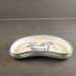 MA Hadley Country Farm Horse Crescent Side Plate Vintage Pottery Stoneware