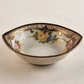 Nippon China Salt Cellar Trinket Dish Hand Painted Gold Floral Butter Pat Bowl