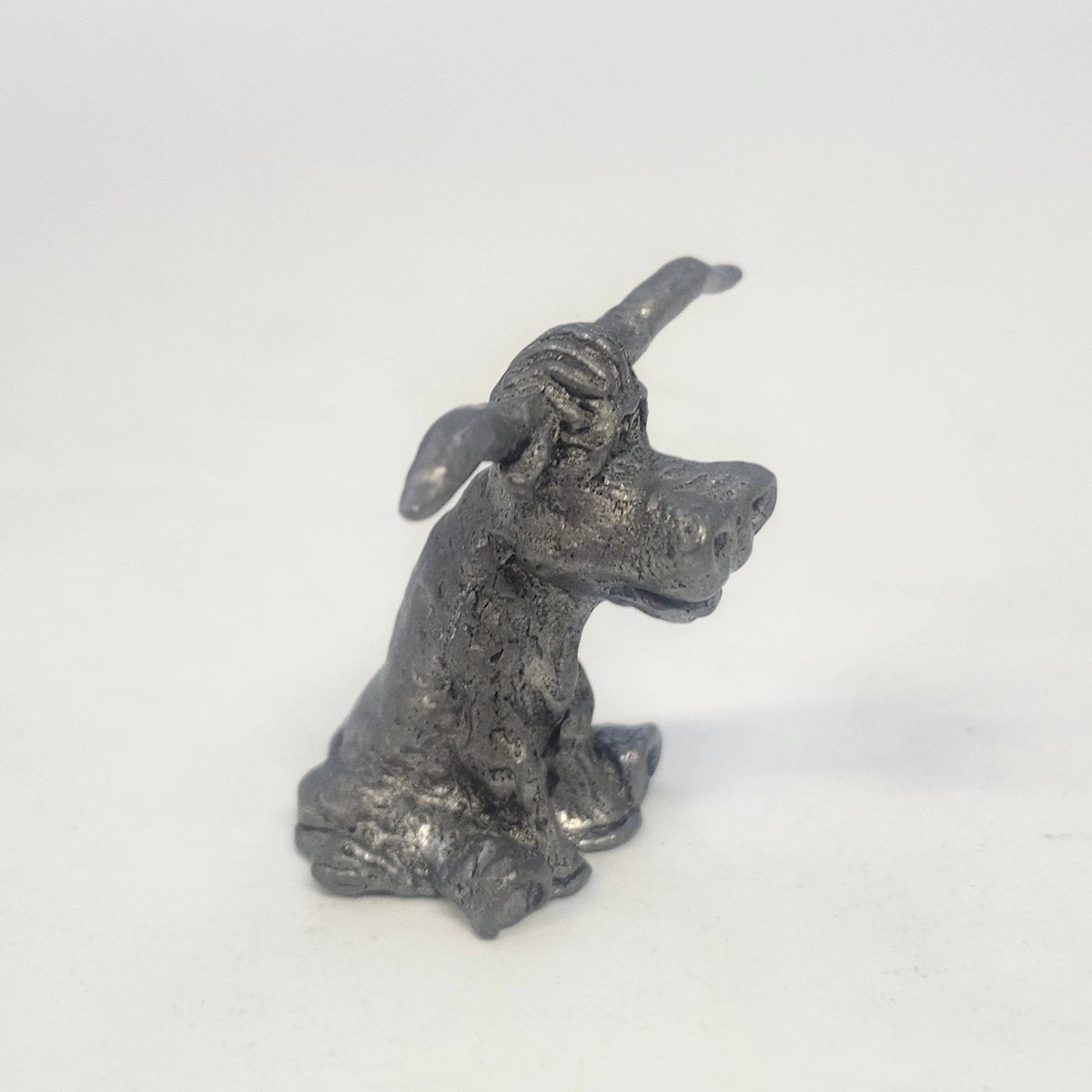 Godinger Pewter Longhorn Bull/Cow Figurine 1.5" Western Cowboy Animal Vintage