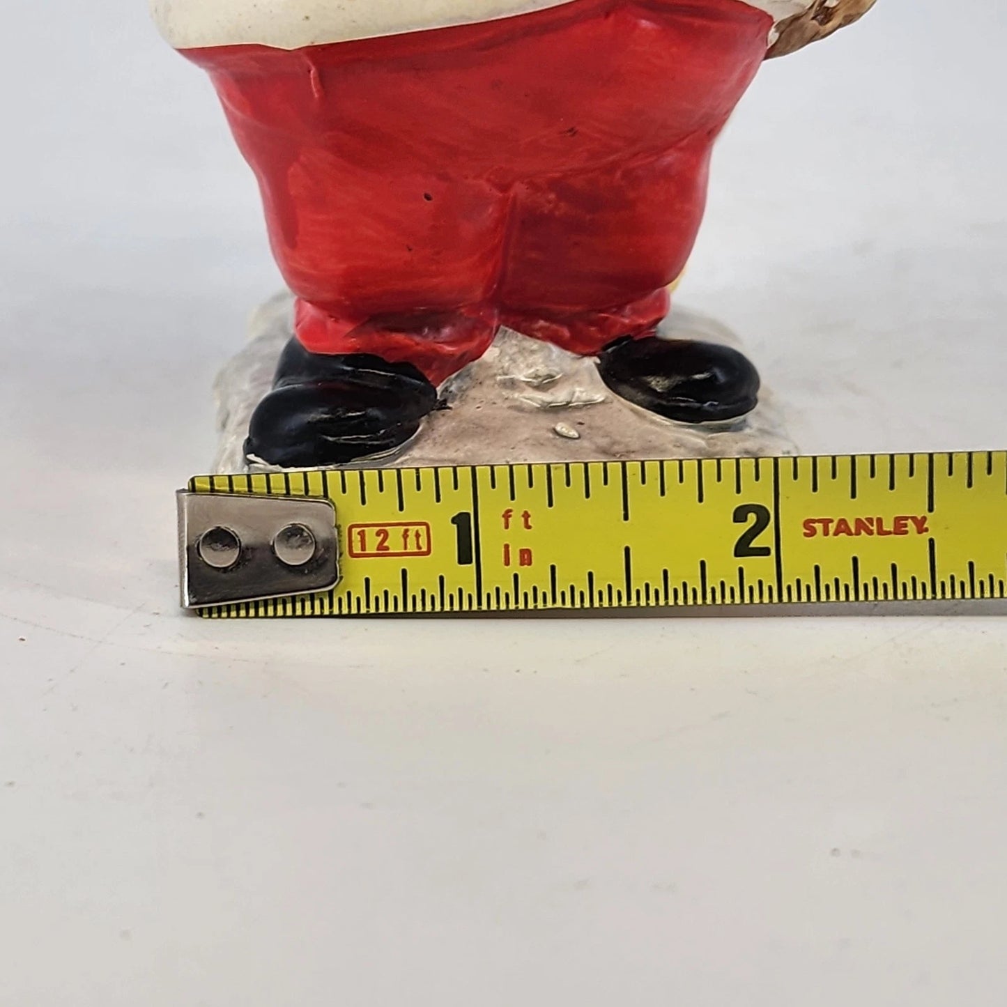 Vintage Santa Figurine Japan Pottery Hand Painted 5 Inch