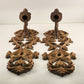 2 Syroco Wall Sconce Vintage 1980s Candle Holders Hollywood Regency Style 6”x 17”