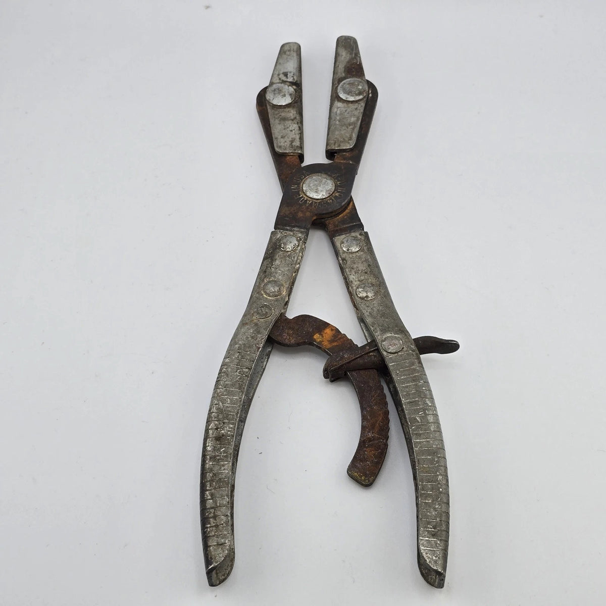 K-D Tools No. 145 Locking Ratcheting Hose Pinch-Off Pliers 10" USA Vintage