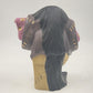 Japanese Traditional Theater Dance Kabuki Figure 9.5"Ceramic Fresolone Mold 1972