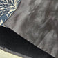 Blue Black Patchwork Table Runner 53" Reversible Luxury Black Velvet Boho Decor