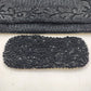 Black Beaded Clutch Purse Evening Set w Matching Eyeglass Holder Handmade Vtg