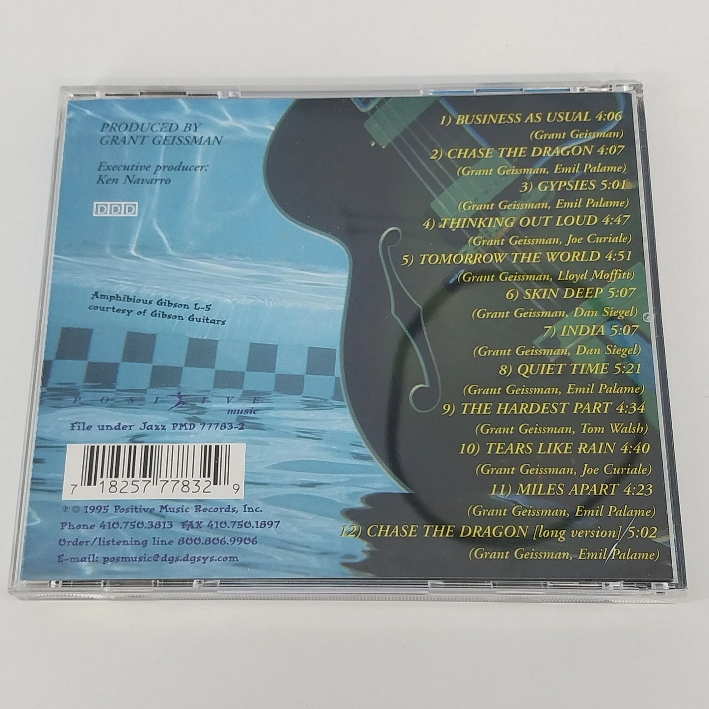 Grant Geissman Business As Usual CD 1995 Contemporary Jazz Guitar Positive Music