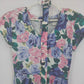 Carol Anderson California Floral Tea Dress Belted Rose Print Women's 8 USA
