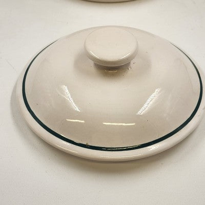 Corelle Callaway White Green Ivy Canister 8" Corning Ware Floral Lines China