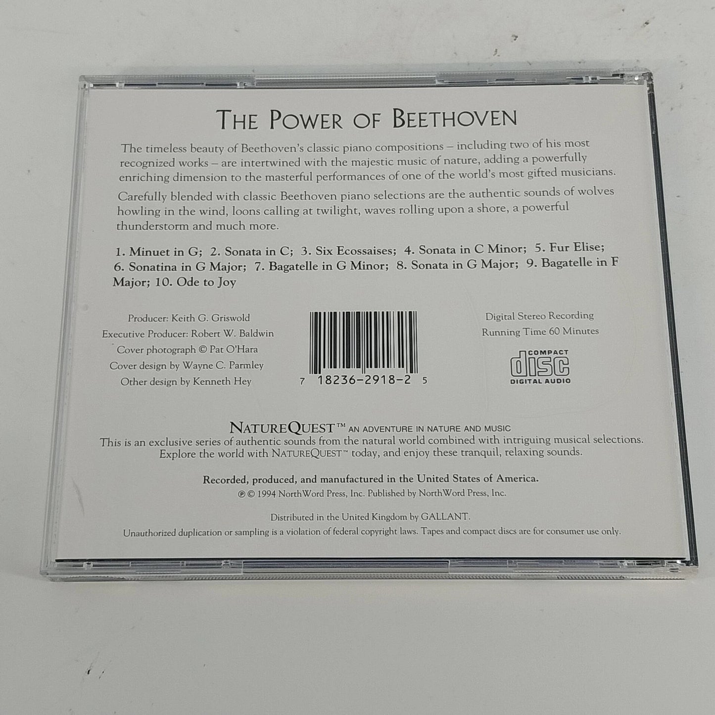 NatureQuest Mysteries Of Mozart & Power Of Beethoven 2 CD Classic Nature Sounds