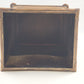 Vintage Gilt Faux Bamboo Caning Plastic Wastebasket Bin 14.5"
