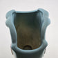 Hull Art Pottery Bow Knot Vase B-9 Blue Pink Floral 1949 Matte 8.5" USA Vintage