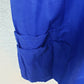 B Scrubs Solid Blue Uniform Top Womens 1XL 3 Pocket Scrubs NWT