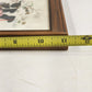 2 Fallarda Gallarda Big Eye Prints Pair 1960's Fall & Winter Framed Kitsch Art