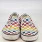 Vans Rainbow Checkerboard Slip-On Sneakers M5.5 W7 Classic