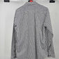 Denver Hayes Flextech Dress Shirt Men’s Black Check Size Medium Regular Standard