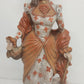 Atlantic Mold Western Woman Figurine 22in Ceramic Statue Prairie Lady Vintage