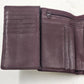 Rolfs Women's Genuine Brown Leather Tri-Fold Wallet Organizer Card Fold-Out Vtg