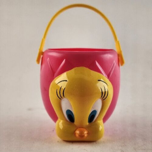 2 Bugs Bunny and 2 Tweety Bird Mini Easter Buckets Baskets Vintage Looney Tunes