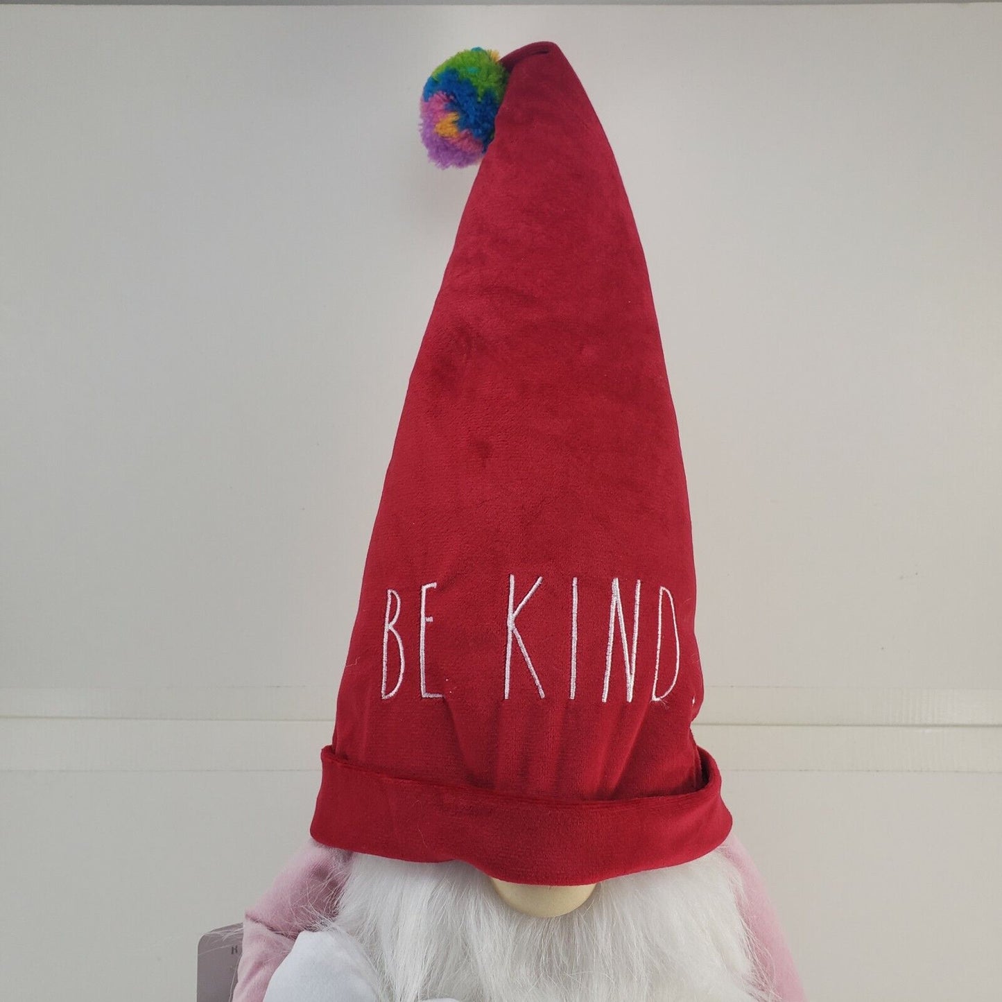Rae Dunn Valentine Gnome Be Kind Love Pink Red Hat 21 Inch