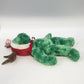 Ty Jingle Beanies Holiday Teddy Green Bear Christmas Reindeer Plush Shell 2002