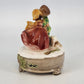 Josef Originals Music Box Figurine Lara's Theme Young Couple Bird Plays Vintage