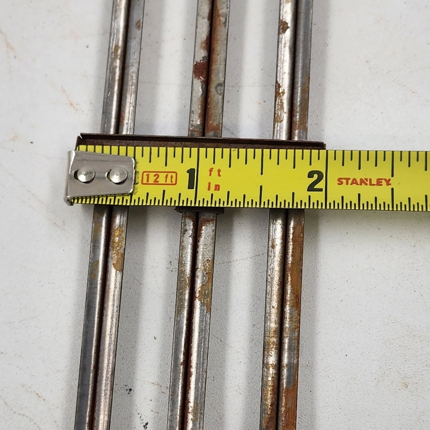 11 Model Train Train Tracks O-27 Gauge Straight 8 7/8" Long w Silver Ties Rusty