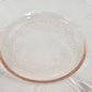 Vintage American Sweetheart Pink Depression Glass Bread Plates Set
