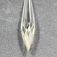 2 Rock Icicle Spear Crystal Glass For Chandelier Prisms Wire Connectors 3.35”
